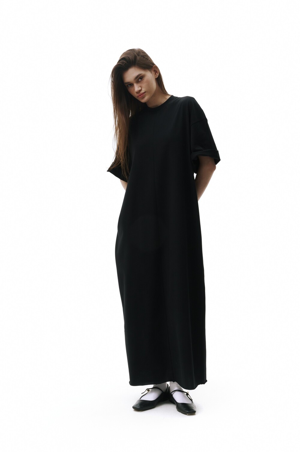 T-shirt dress black