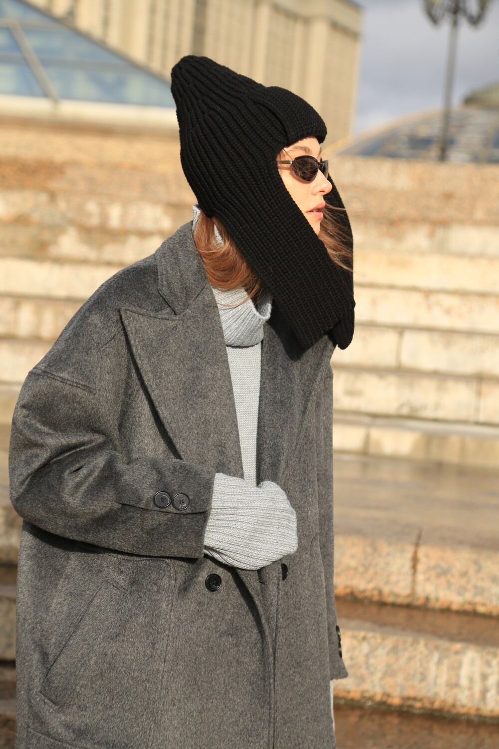 Budyonovka in black color