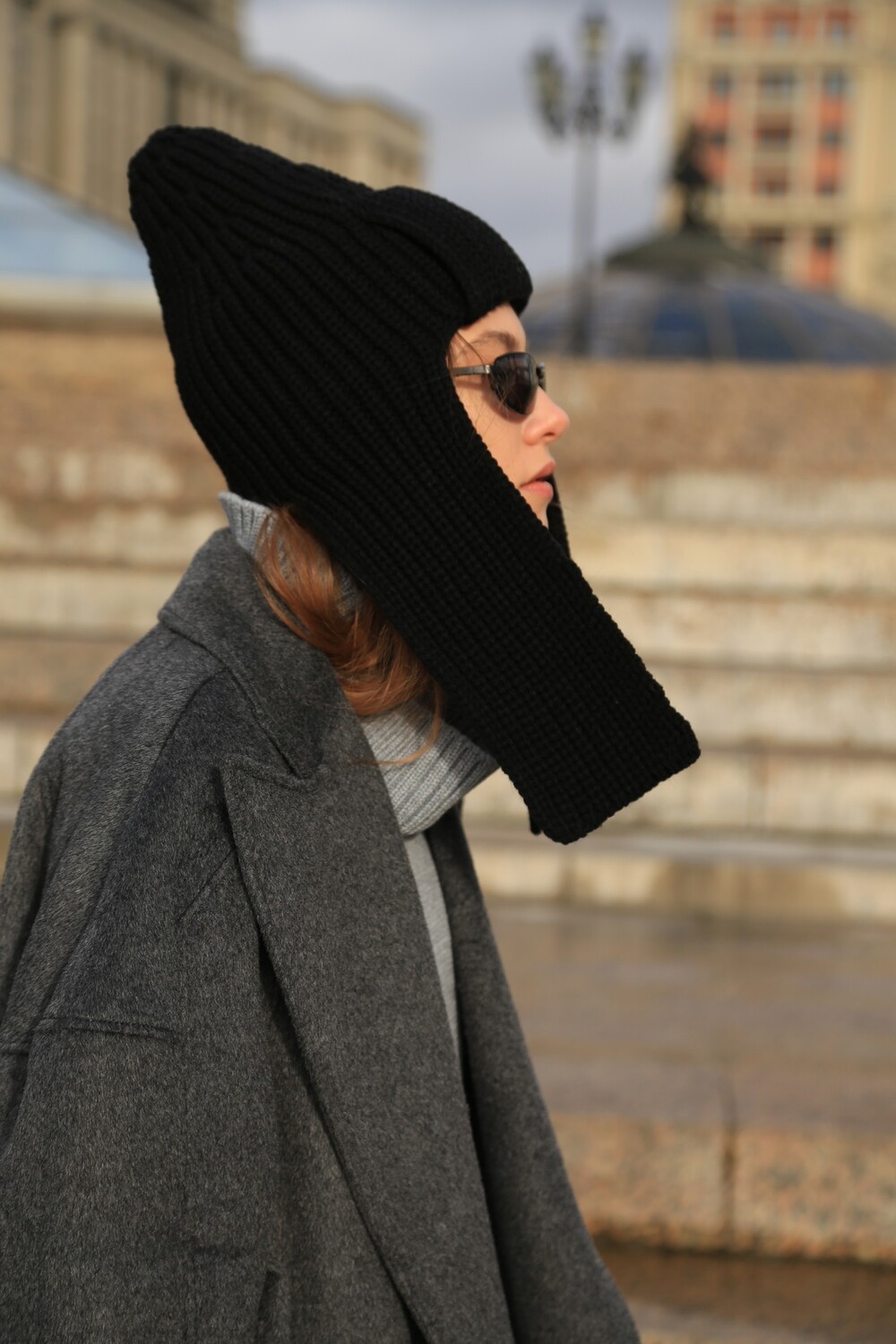 Budyonovka in black color