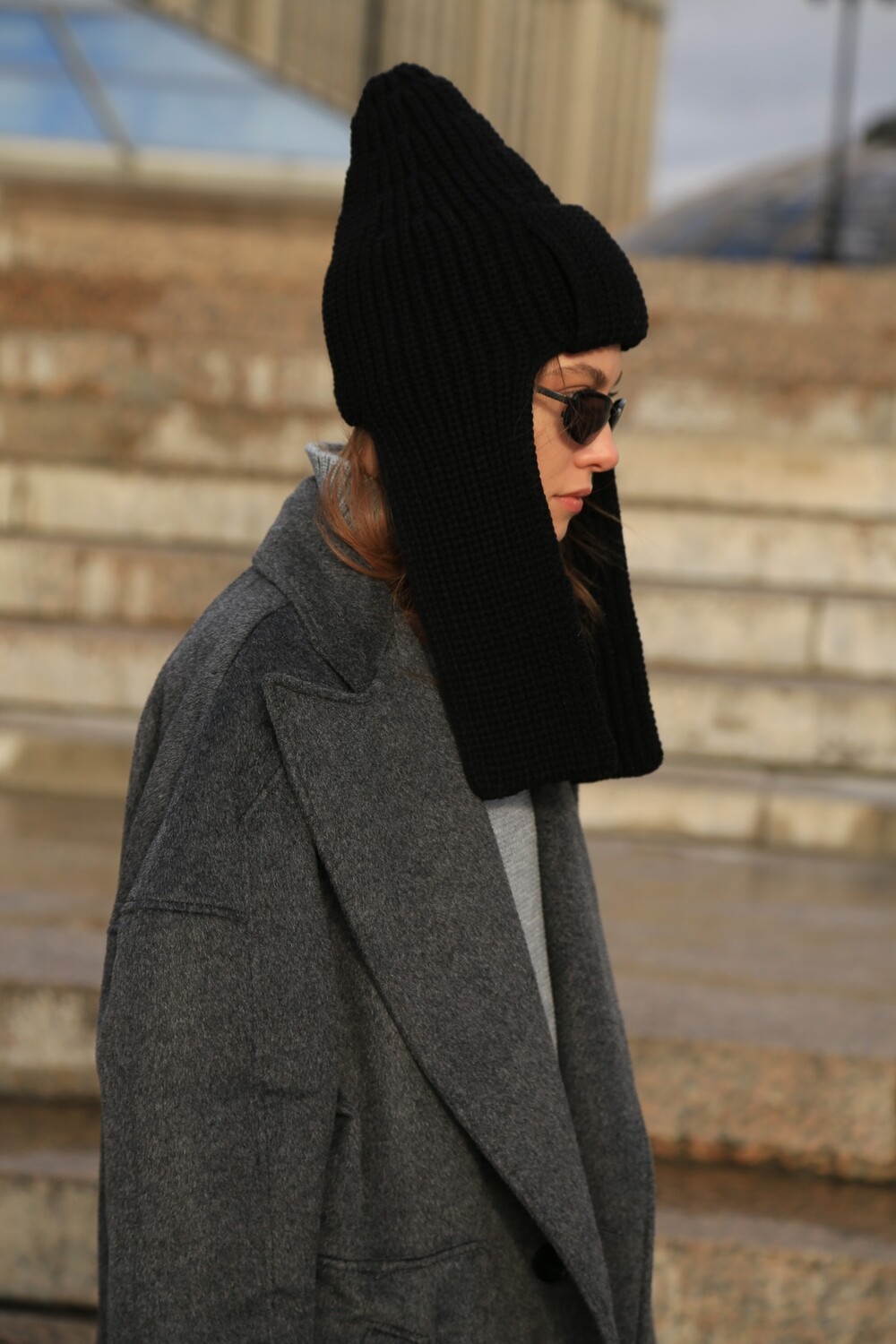 Budyonovka in black color