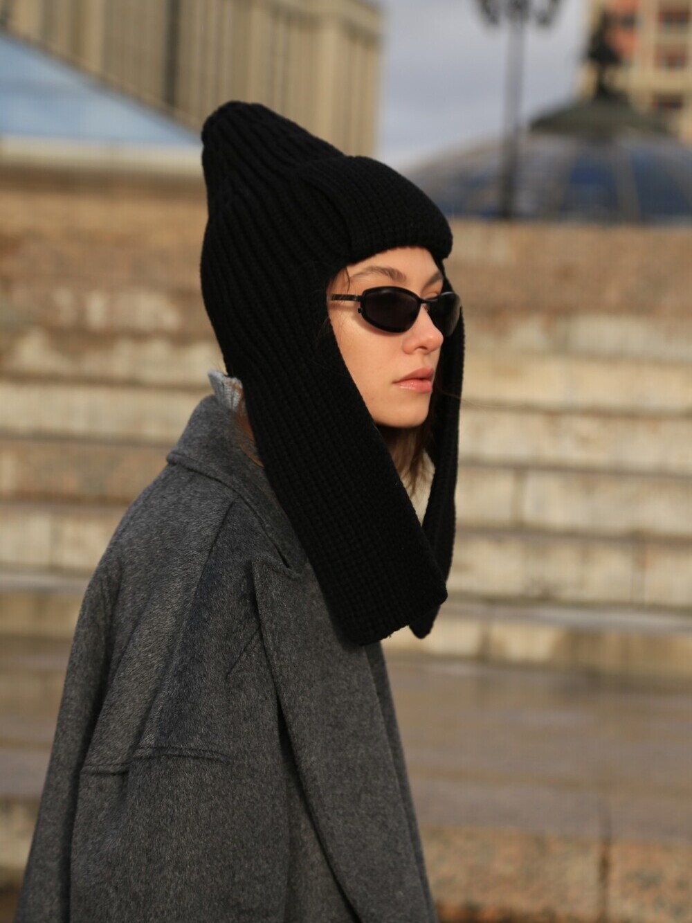 Budyonovka in black color