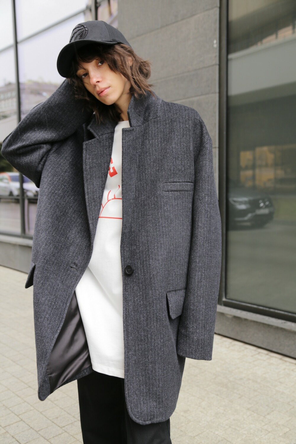 Coat - herringbone jacket
