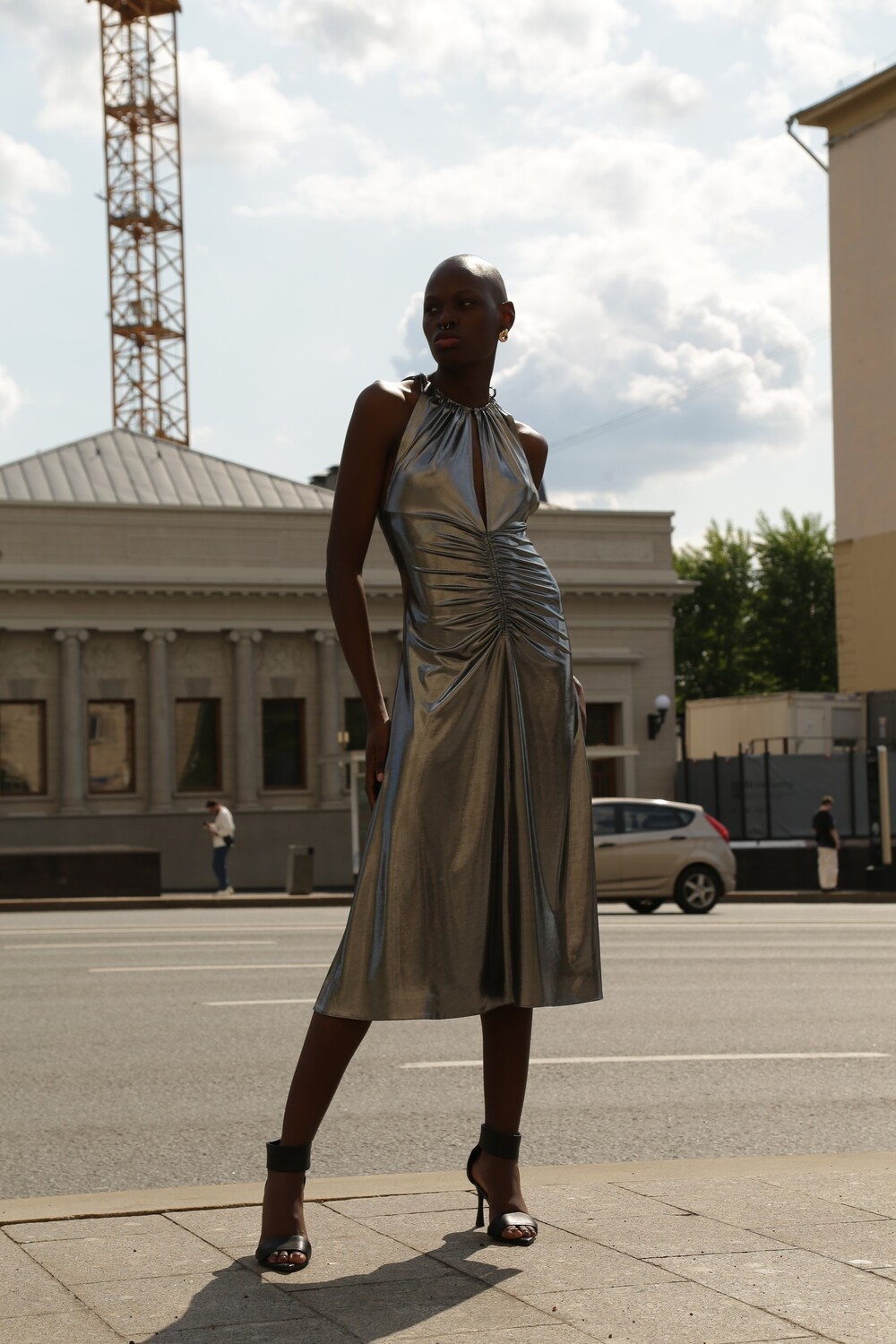 Lemonti dress silver