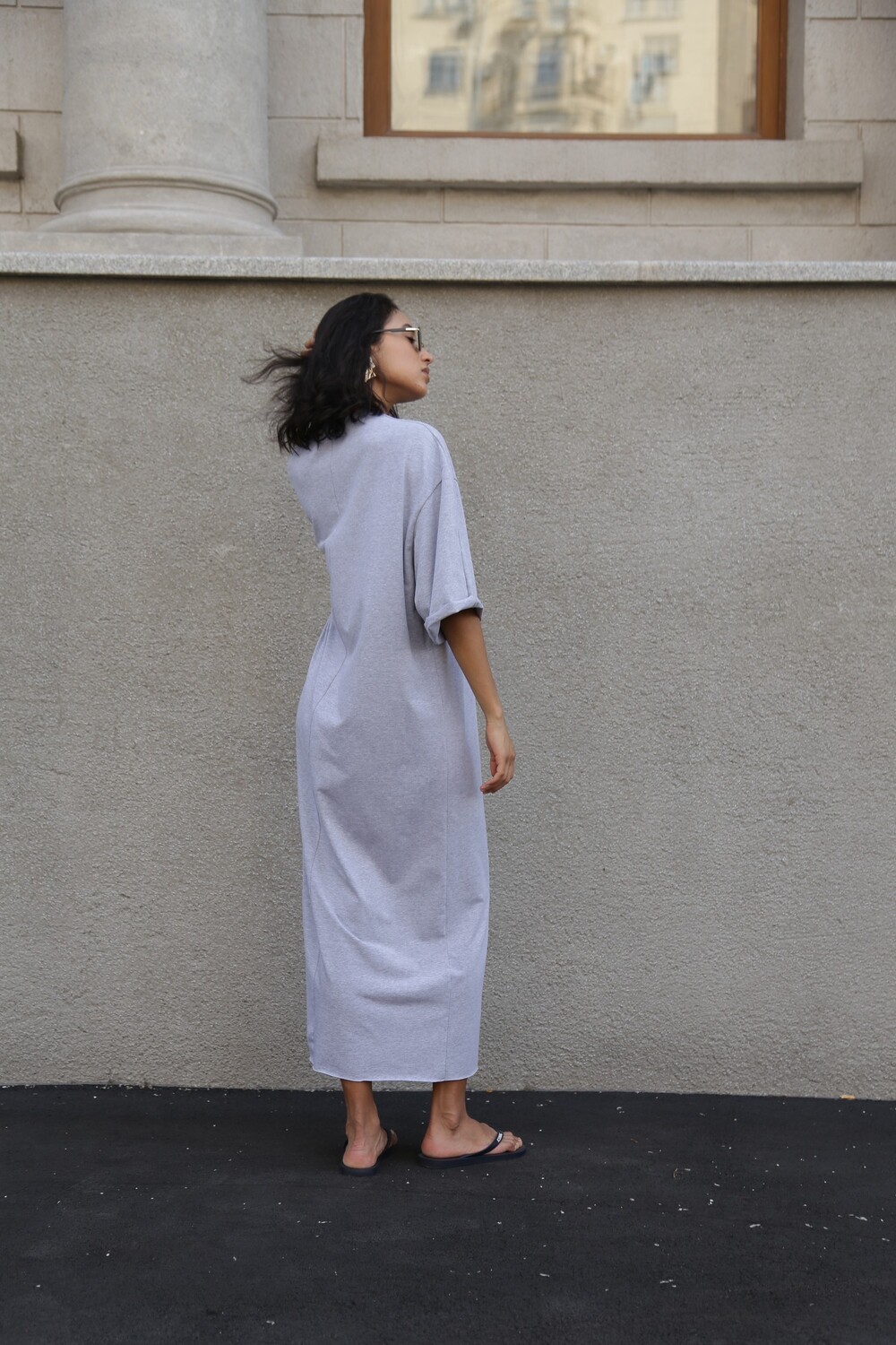 T-shirt dress grey