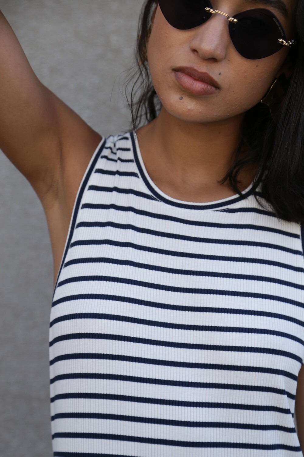 Striped T-shirt dress