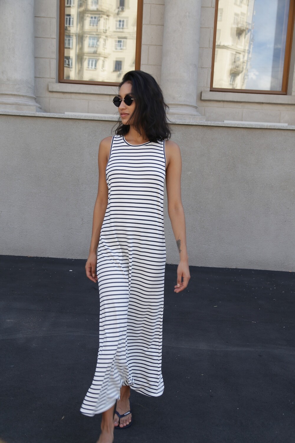 Striped T-shirt dress