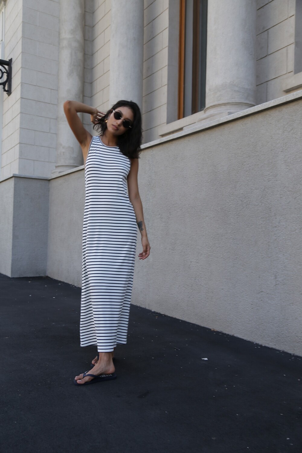 Striped T-shirt dress