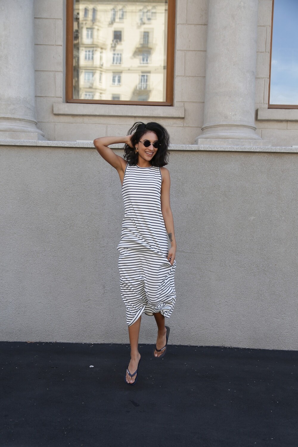 Striped T-shirt dress