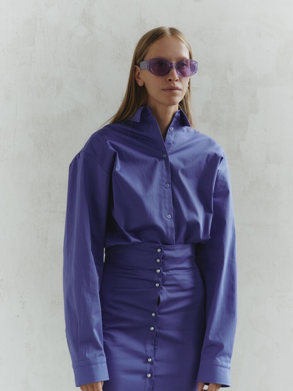 Button down shirt blue