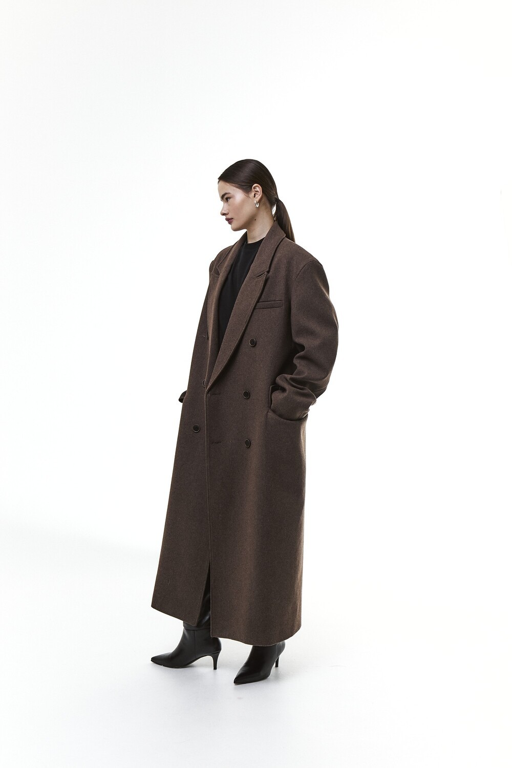 Grandfather's coat in tobacco color