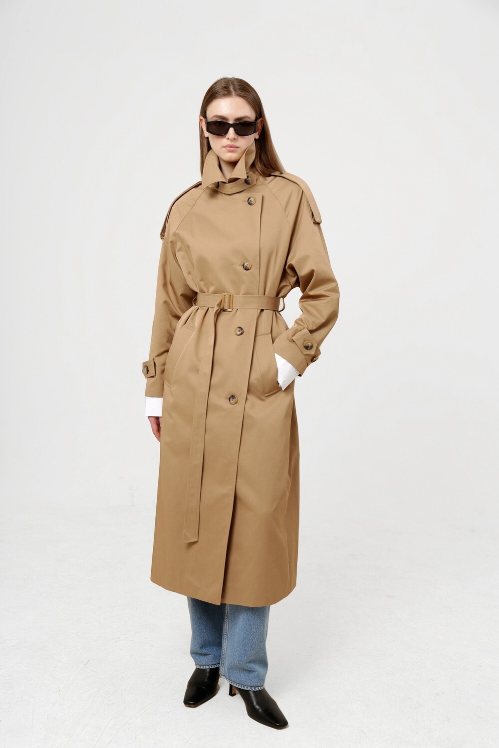 Single-breasted raincoat