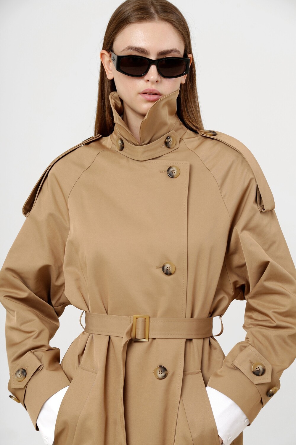 Single-breasted raincoat