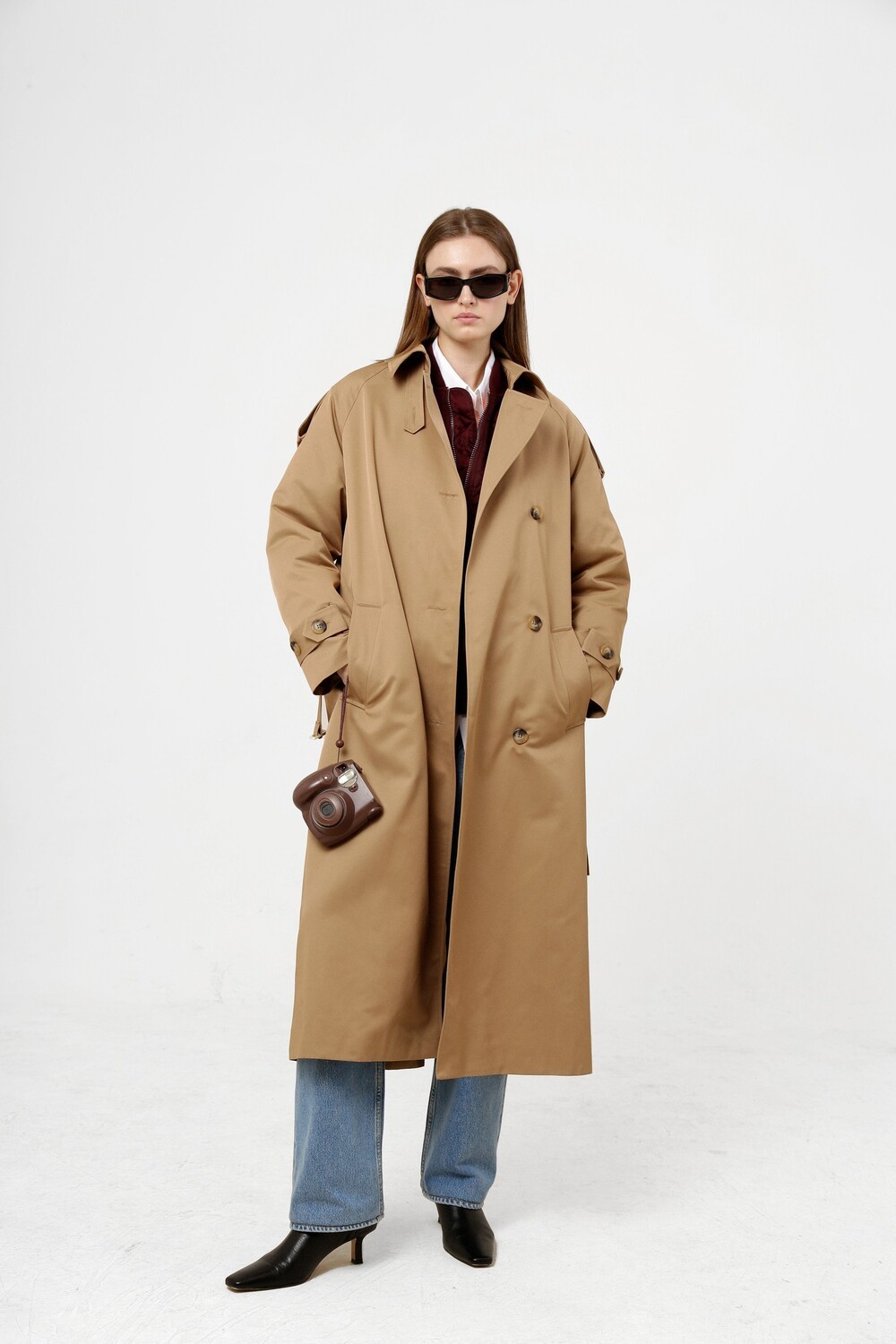 Single-breasted raincoat