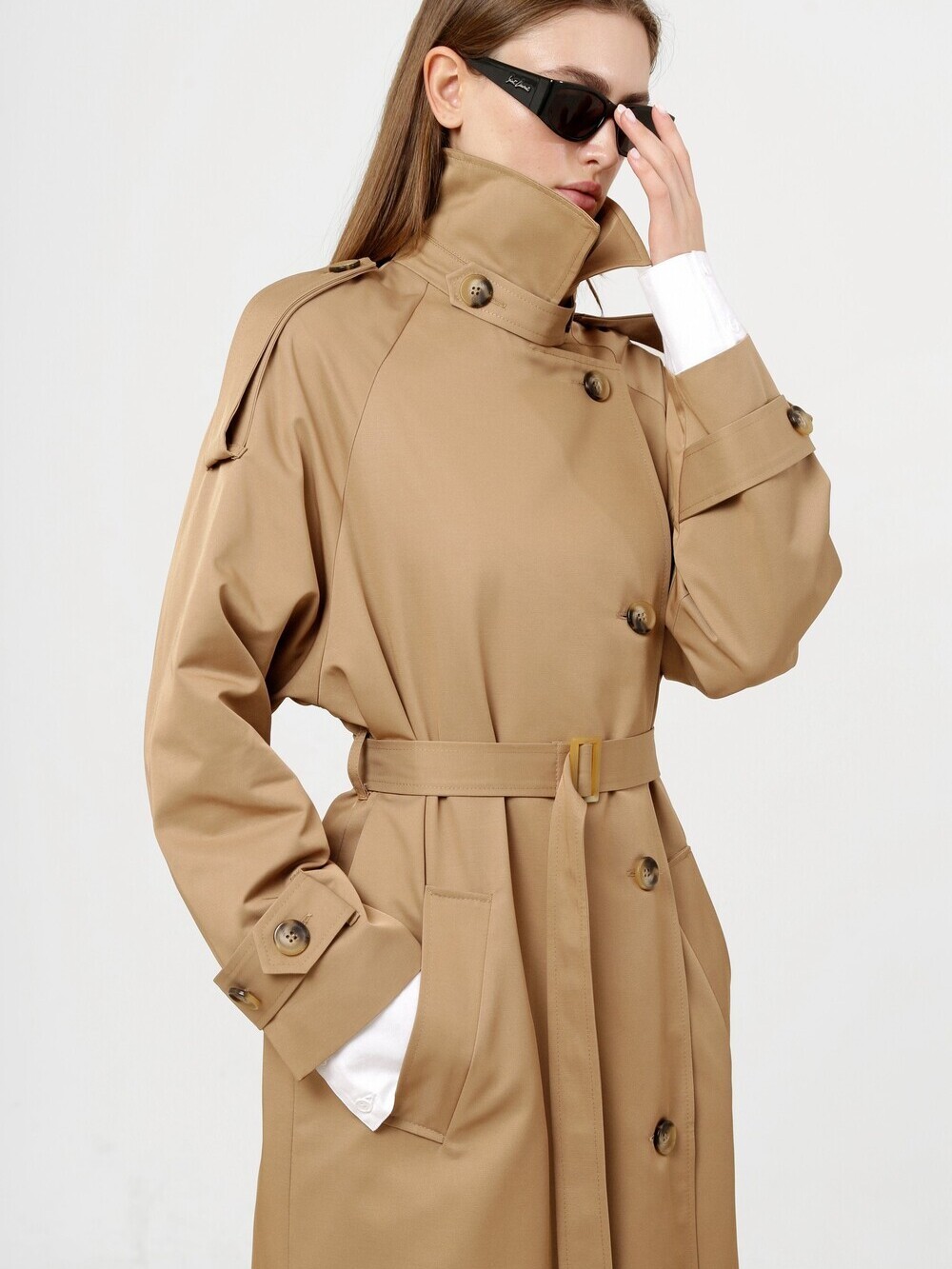 Single-breasted raincoat