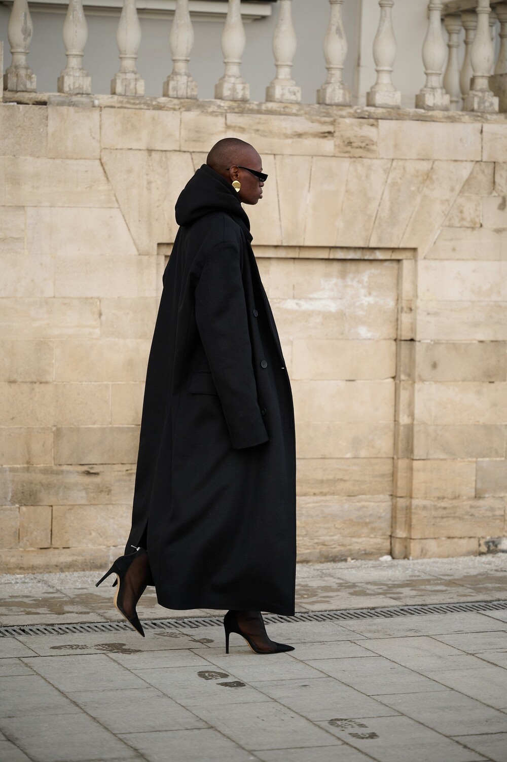 Grandfather's coat black