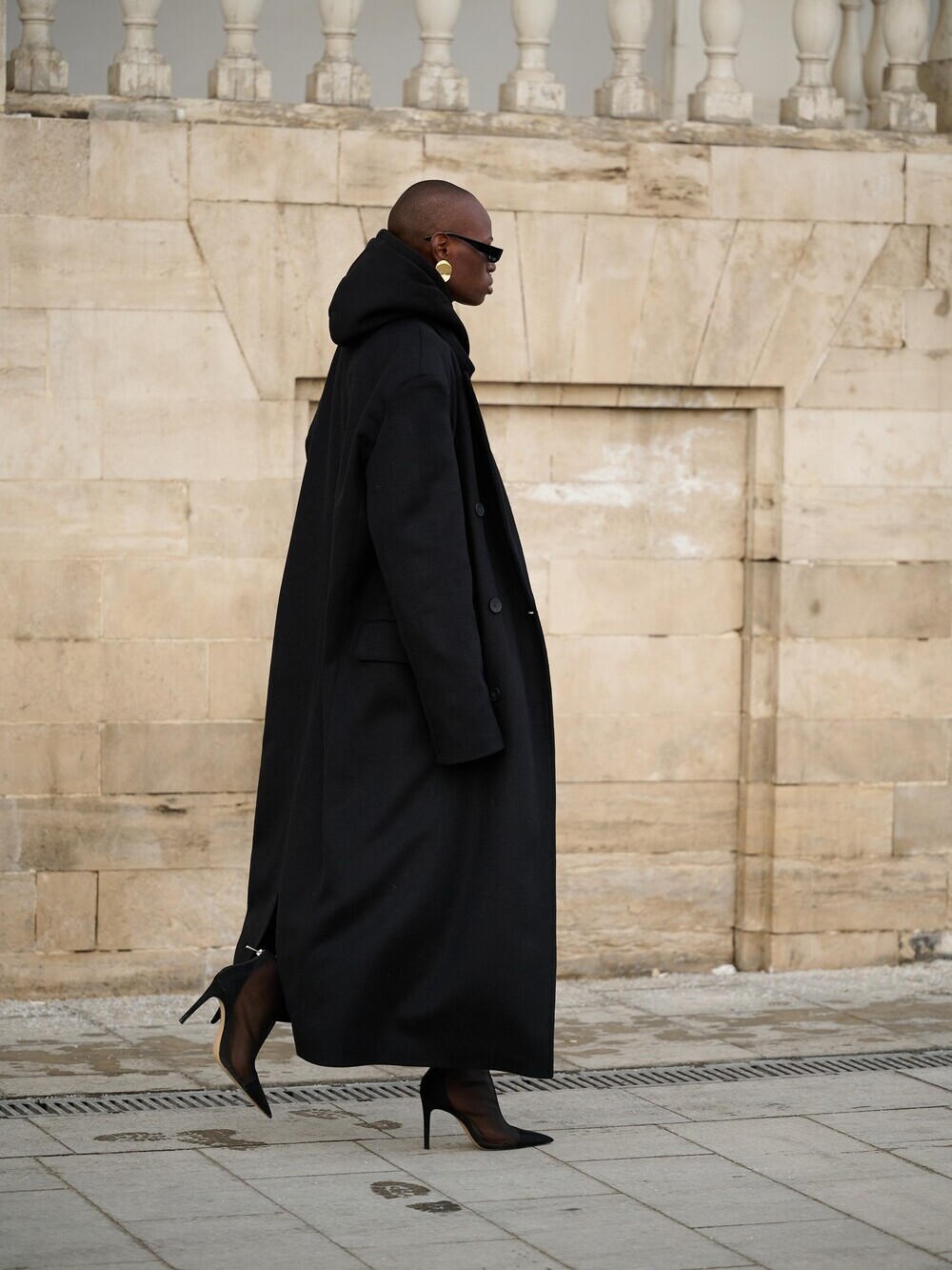 Grandfather's coat black