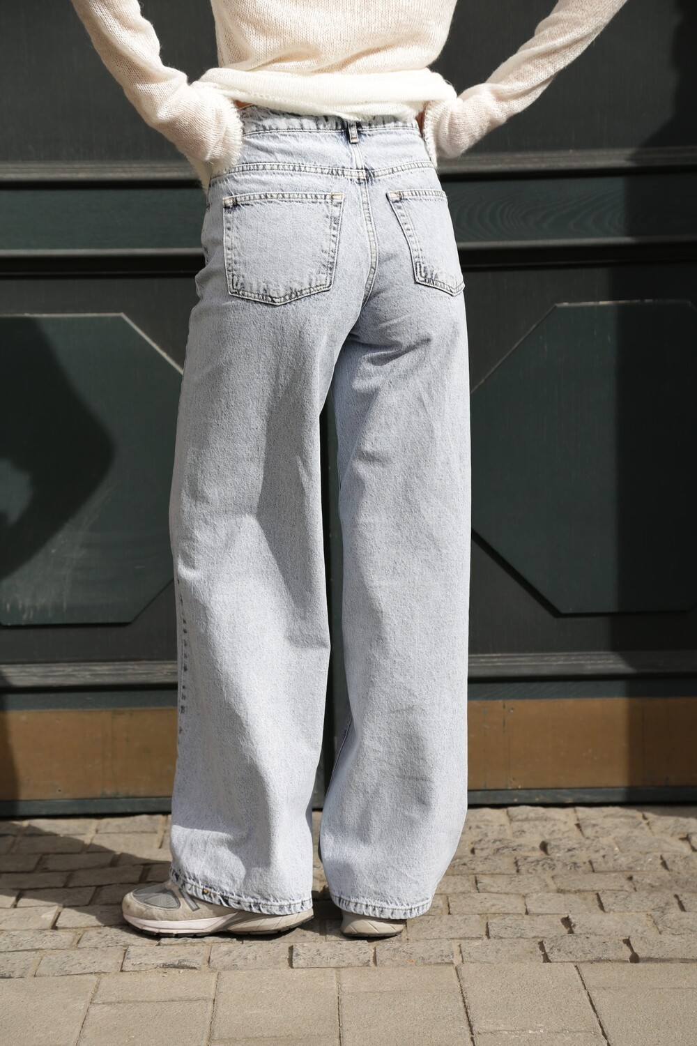 Wide leg jeans blue