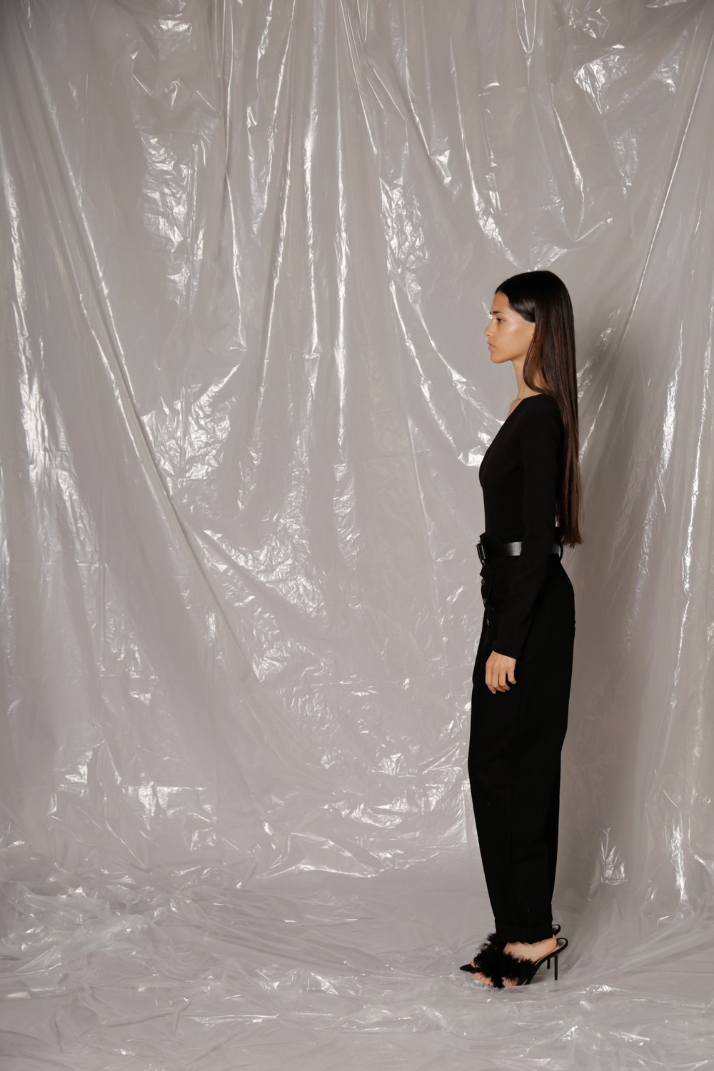 One-shoulder bodysuit