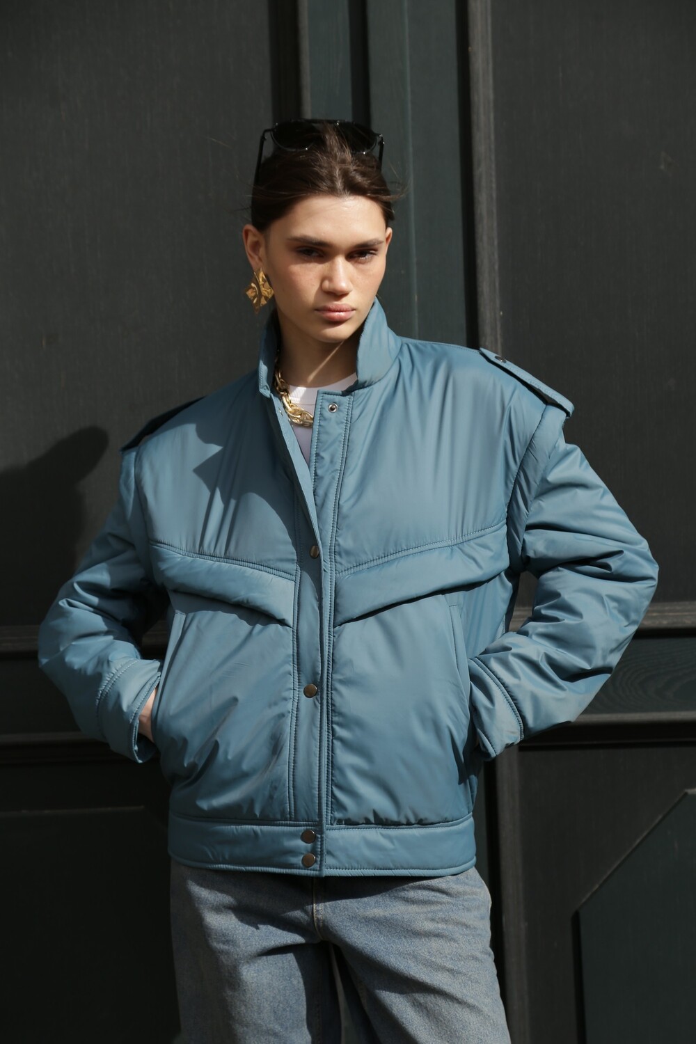 Jacket vintage azure