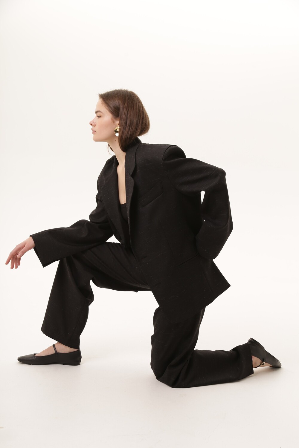 Single-breasted jacket black